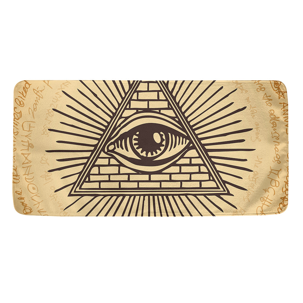 Illuminati Eye Print Towel