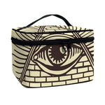 Illuminati Eye Print Travel Makeup Bag