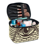 Illuminati Eye Print Travel Makeup Bag