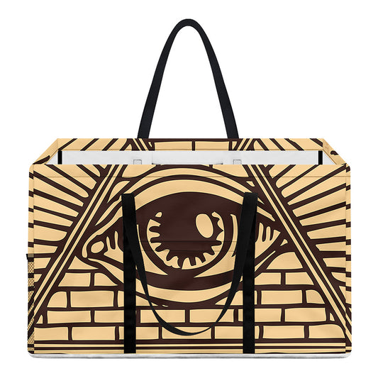 Illuminati Eye Print Utility Tote Bag