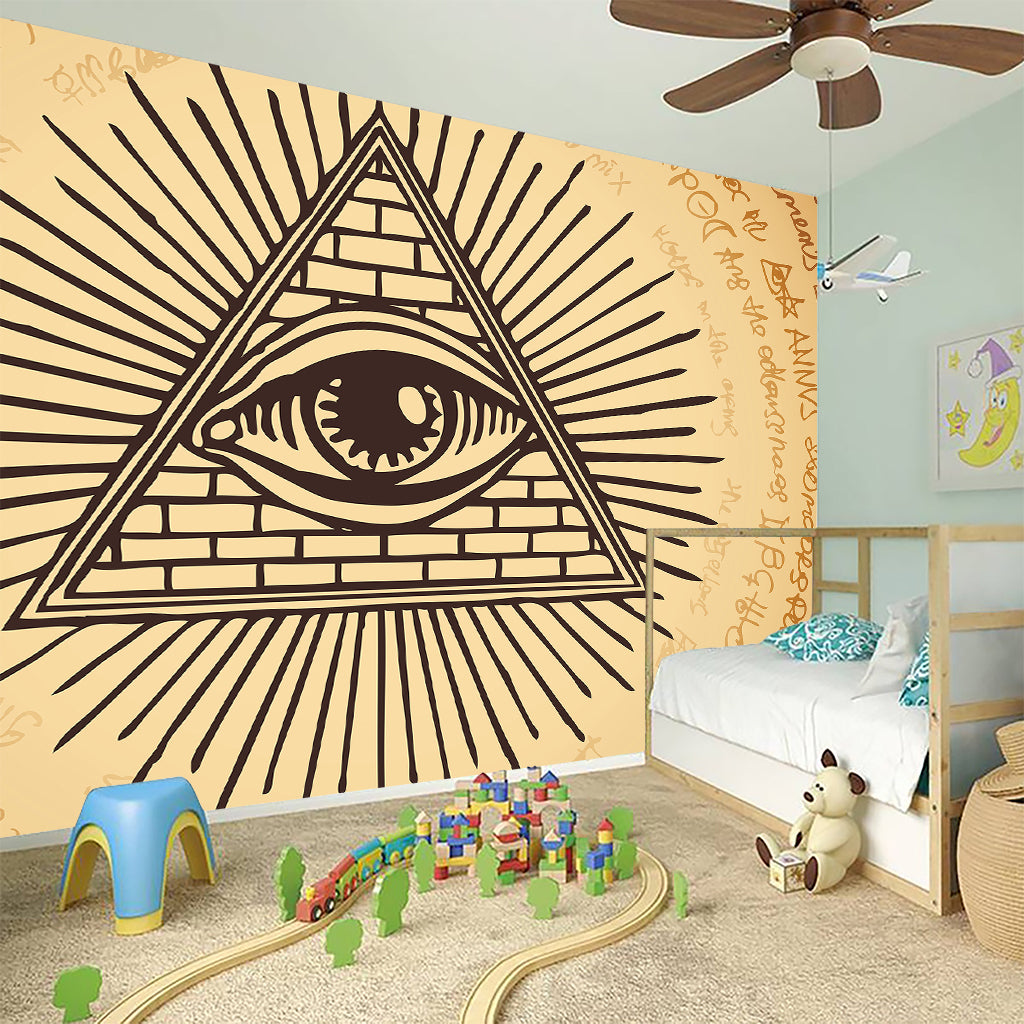 Illuminati Eye Print Wall Sticker