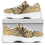 Illuminati Eye Print White Chunky Shoes