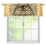 Illuminati Eye Print Window Valance