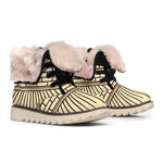Illuminati Eye Print Winter Boots