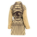 Illuminati Eye Print Women's Bathrobe