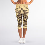 Illuminati Eye Print Women's Capri Leggings