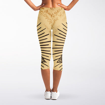 Illuminati Eye Print Women's Capri Leggings