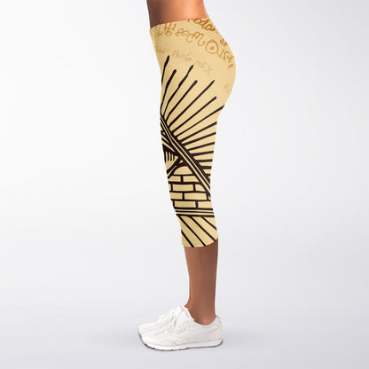 Illuminati Eye Print Women's Capri Leggings