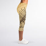 Illuminati Eye Print Women's Capri Leggings