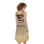Illuminati Eye Print Women's Sleeveless Dress