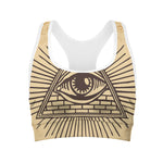 Illuminati Eye Print Women's Sports Bra