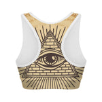 Illuminati Eye Print Women's Sports Bra