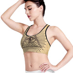 Illuminati Eye Print Women's Sports Bra