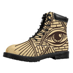 Illuminati Eye Print Work Boots