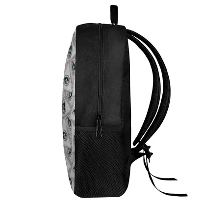 Illuminati Pattern Print 17 Inch Backpack