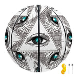 Illuminati Pattern Print Basketball