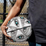 Illuminati Pattern Print Basketball