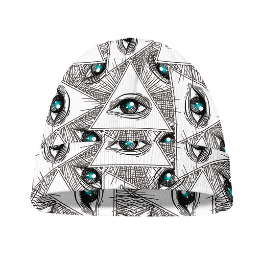 Illuminati Pattern Print Beanie