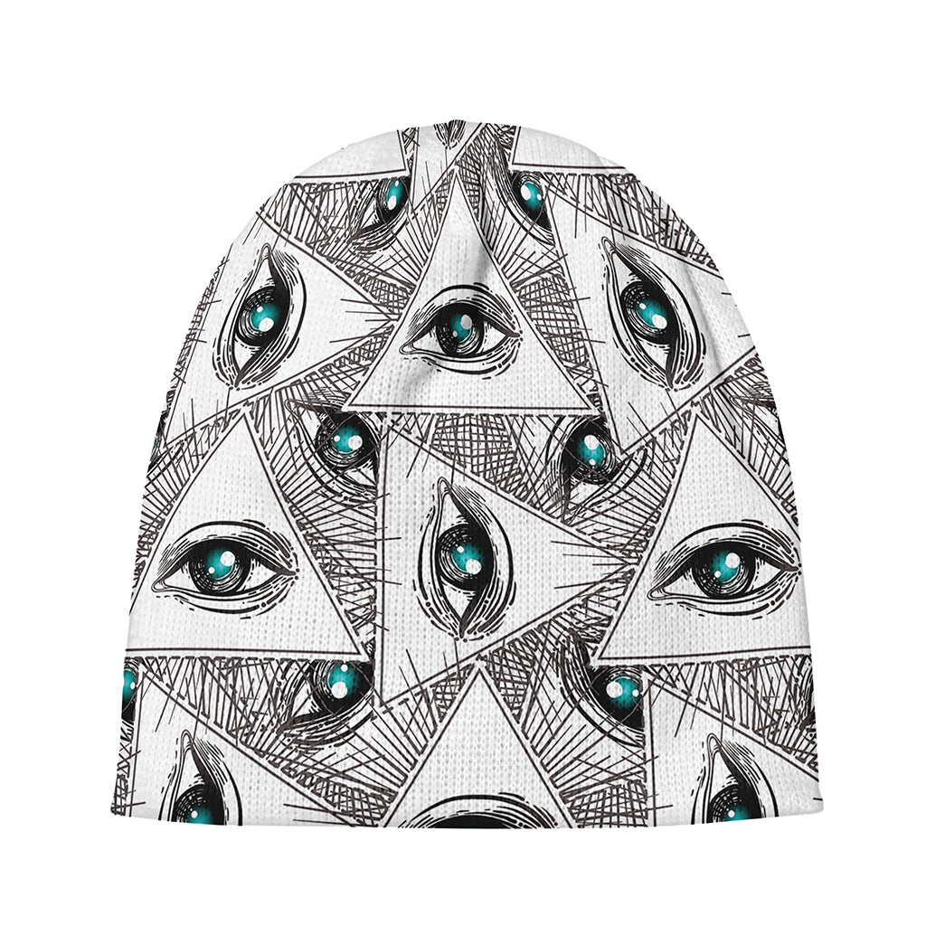 Illuminati Pattern Print Beanie