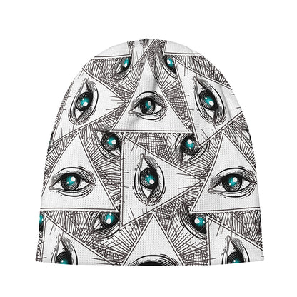 Illuminati Pattern Print Beanie