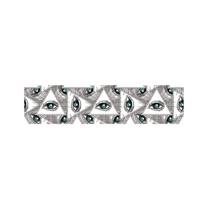 Illuminati Pattern Print Bed Runner