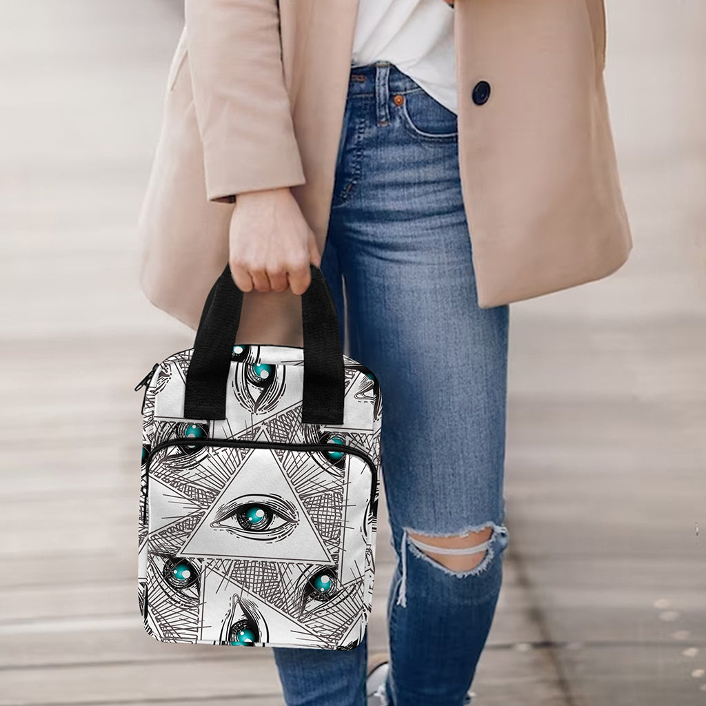 Illuminati Pattern Print Bible Tote Bag