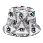 Illuminati Pattern Print Bucket Hat