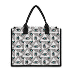 Illuminati Pattern Print Canvas Tote Bag