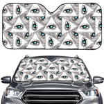 Illuminati Pattern Print Car Windshield Sun Shade