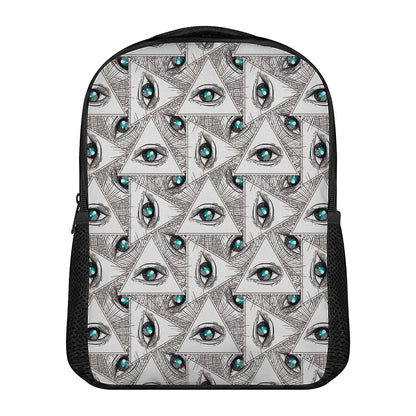 Illuminati Pattern Print Casual Backpack