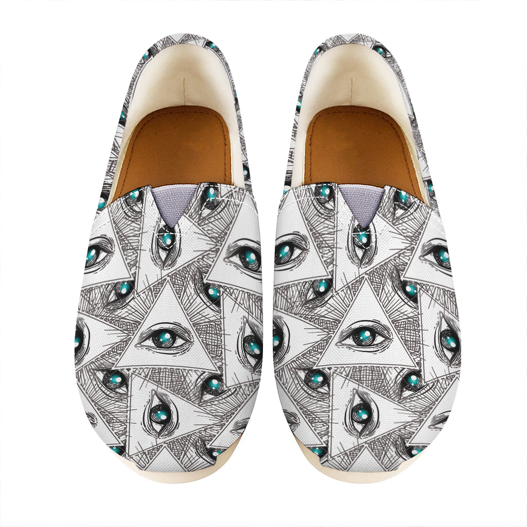 Illuminati Pattern Print Casual Shoes