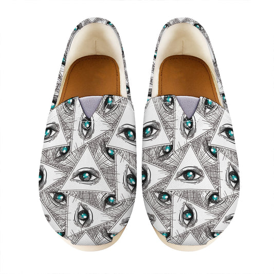 Illuminati Pattern Print Casual Shoes