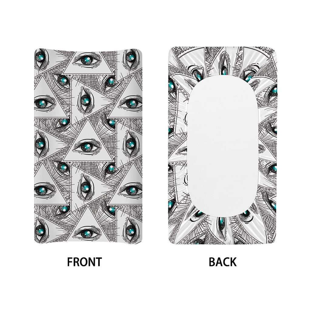 Illuminati Pattern Print Changing Pad Cover