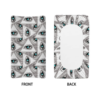 Illuminati Pattern Print Changing Pad Cover