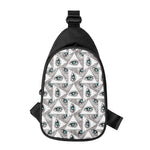 Illuminati Pattern Print Chest Bag