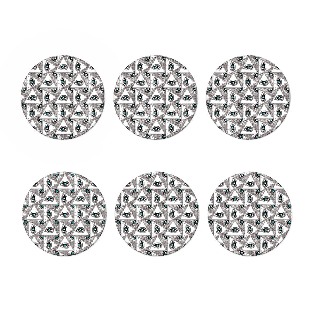 Illuminati Pattern Print Coaster Set