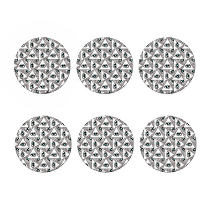 Illuminati Pattern Print Coaster Set
