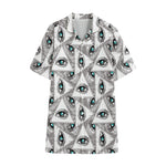 Illuminati Pattern Print Cotton Hawaiian Shirt