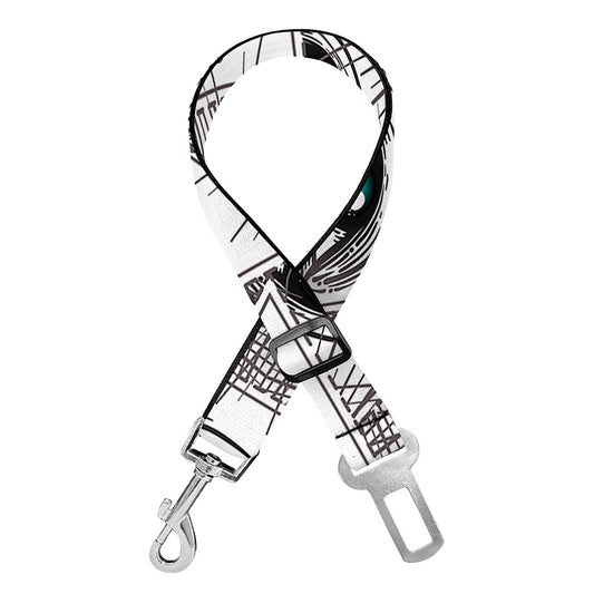 Illuminati Pattern Print Dog Seat Belt