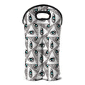 Illuminati Pattern Print Double Neoprene Wine Tote