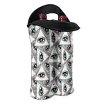 Illuminati Pattern Print Double Neoprene Wine Tote