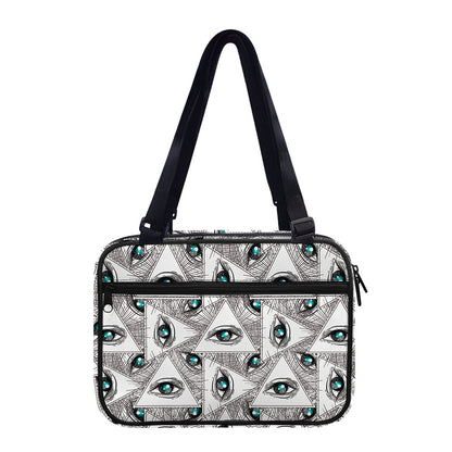 Illuminati Pattern Print Double Strap Bible Bag