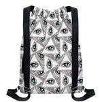 Illuminati Pattern Print Drawstring Backpack