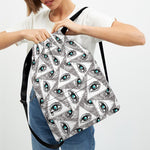 Illuminati Pattern Print Drawstring Backpack