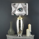 Illuminati Pattern Print Drum Lamp Shade