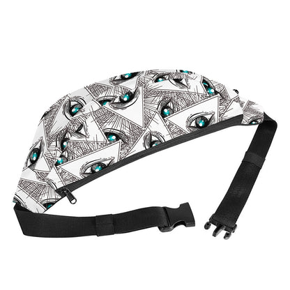 Illuminati Pattern Print Fanny Pack