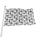Illuminati Pattern Print Flag