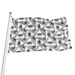 Illuminati Pattern Print Flag
