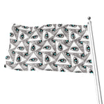 Illuminati Pattern Print Flag