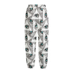 Illuminati Pattern Print Fleece Lined Knit Pants